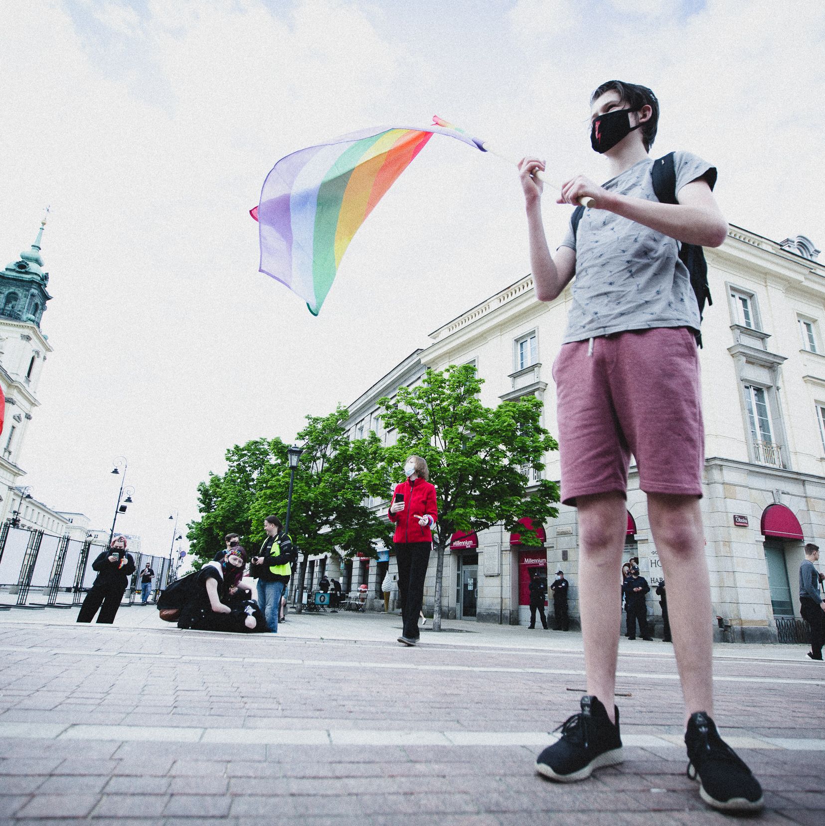 Warszawa, 18.05.2021. Międzynarodowy Dzień Przeciw Homofobii, Transfobii i Bifobii