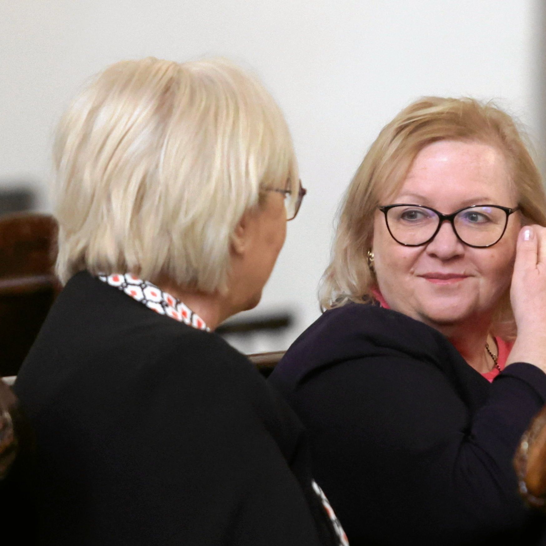 Małgorzata Manowska, Zamek Królewski, 3 maja 2024 r. Tyłem siedzi Julia Przyłębska