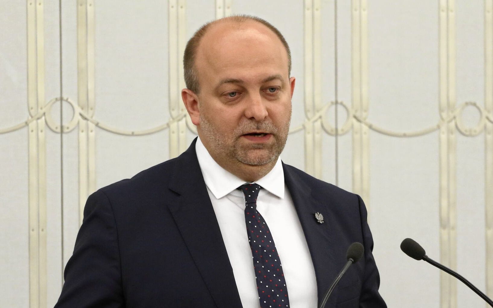 24.07.2018 Warszawa , Senat . Wiceminister sprawiedliwosci Lukasz Piebiak  podczas obrad na projektem ustawy prawo o ustroju sadow powszechnych .
Fot. Slawomir Kaminski / Agencja Wyborcza.pl