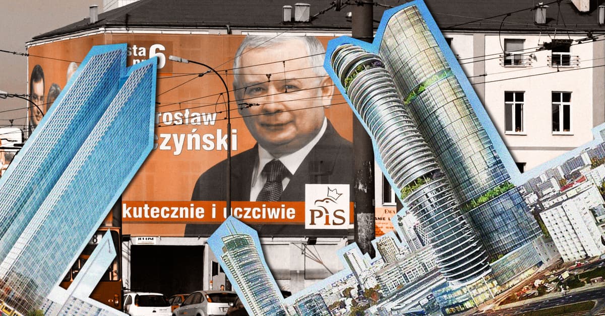 Dwie wieże Kaczyńskiego w ruinie