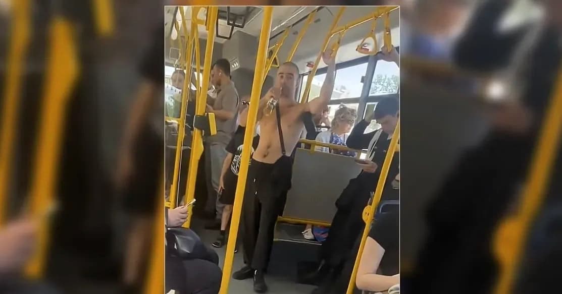 Видео о «пьяном украинце» в автобусе, скорее всего, было снято в России