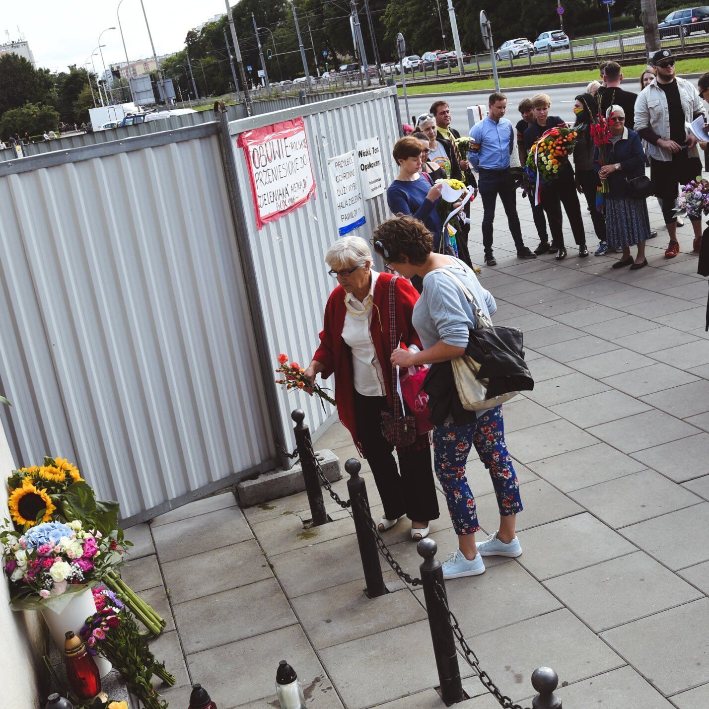 Warszawa, 04.08.2021. Czuwanie - ku pamięci kobiet z obozu na Zieleniaku