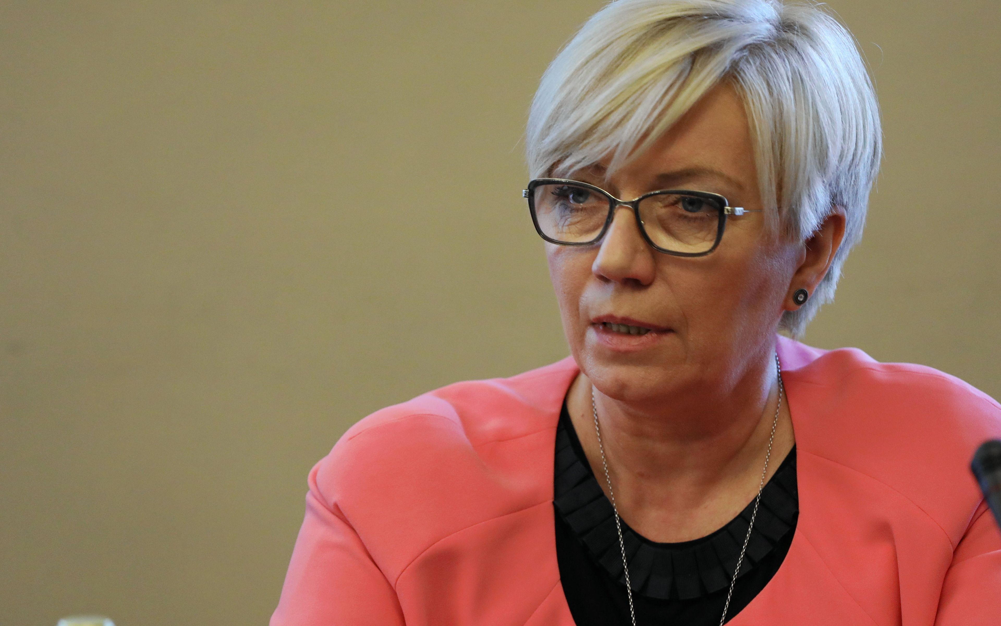 30.04.2018 Warszawa , Sejm . Prezes Trybunalu Konstytucyjnego Julia Przylebska podczas posiedzenia  polaczonych Komisji Sprawiedliwosci i Praw Czlowieka i Komisji Ustawodawczej 
Fot. Slawomir Kaminski / Agencja Gazeta
