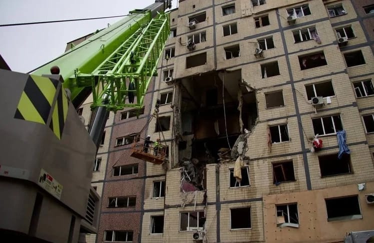 Dniepr – zniszczony budynek