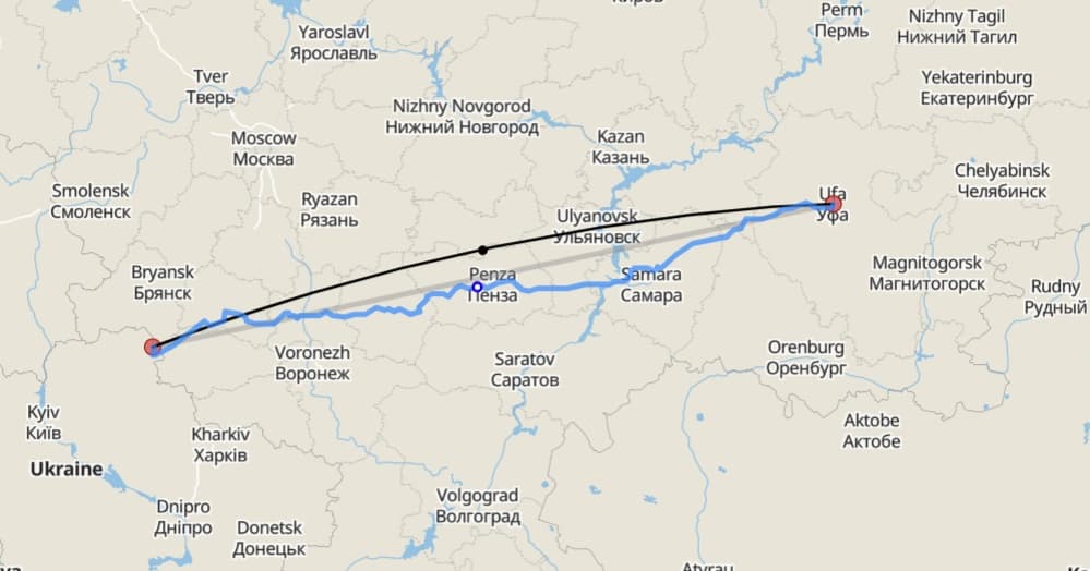 Ukraińcy trafili rafinerię w Ufie, 1500 km od linii frontu