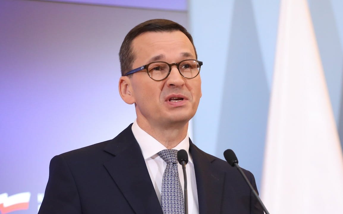 28.09.2020  Warszawa , Kancelaria Prezesa Rady Ministrow . Premier Mateusz Morawiecki podczas konferencji prasowej po posiedzeniu rzadu .
Fot. Slawomir Kaminski / Agencja Gazeta