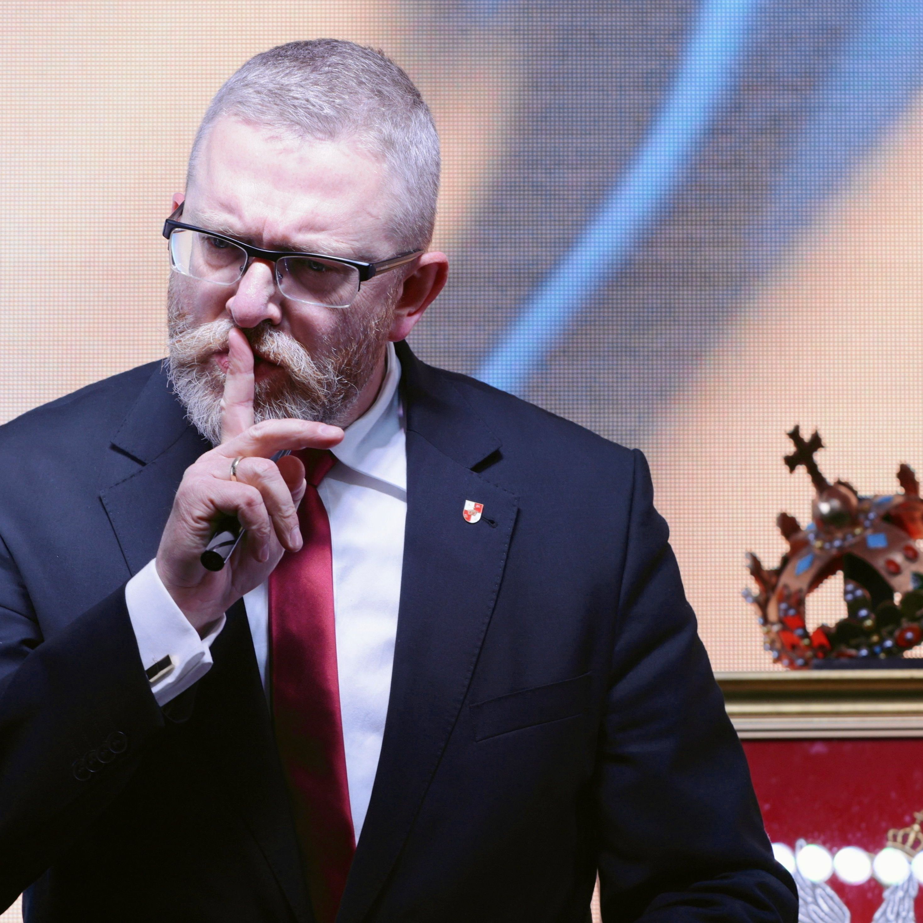 Final kampanii kandydata na prezydenta Grzegorza BraunaW Warszawie