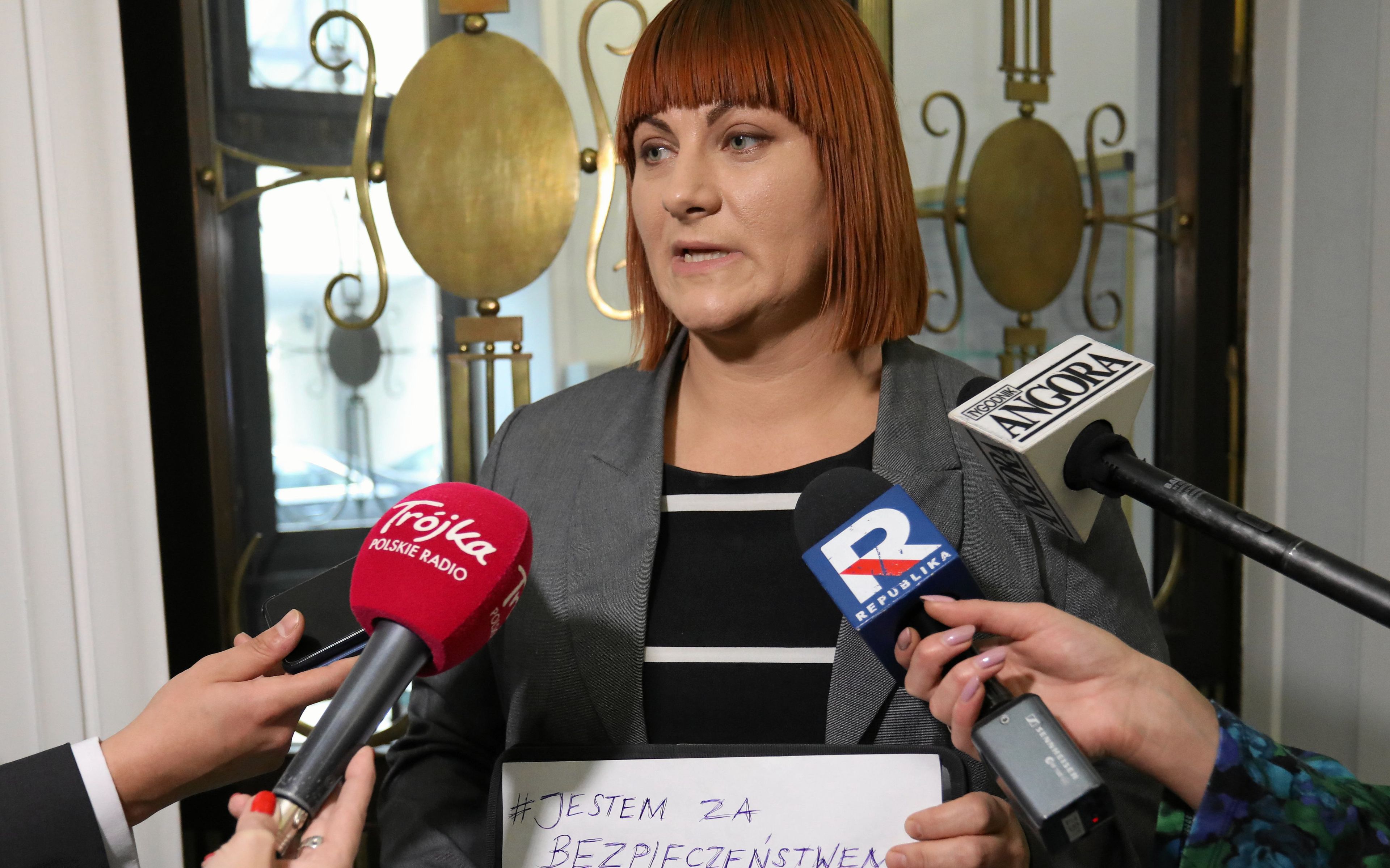 09.11.2018 Warszawa . Sejm . Przedstawicielka wnioskodawcow Stop Nop Justyna Socha podczas blok glosowan miedzy innymi nad projektem ustawy o zniesieniu obowiazku szczepien .
Fot. Slawomir Kaminski / Agencja Gazeta