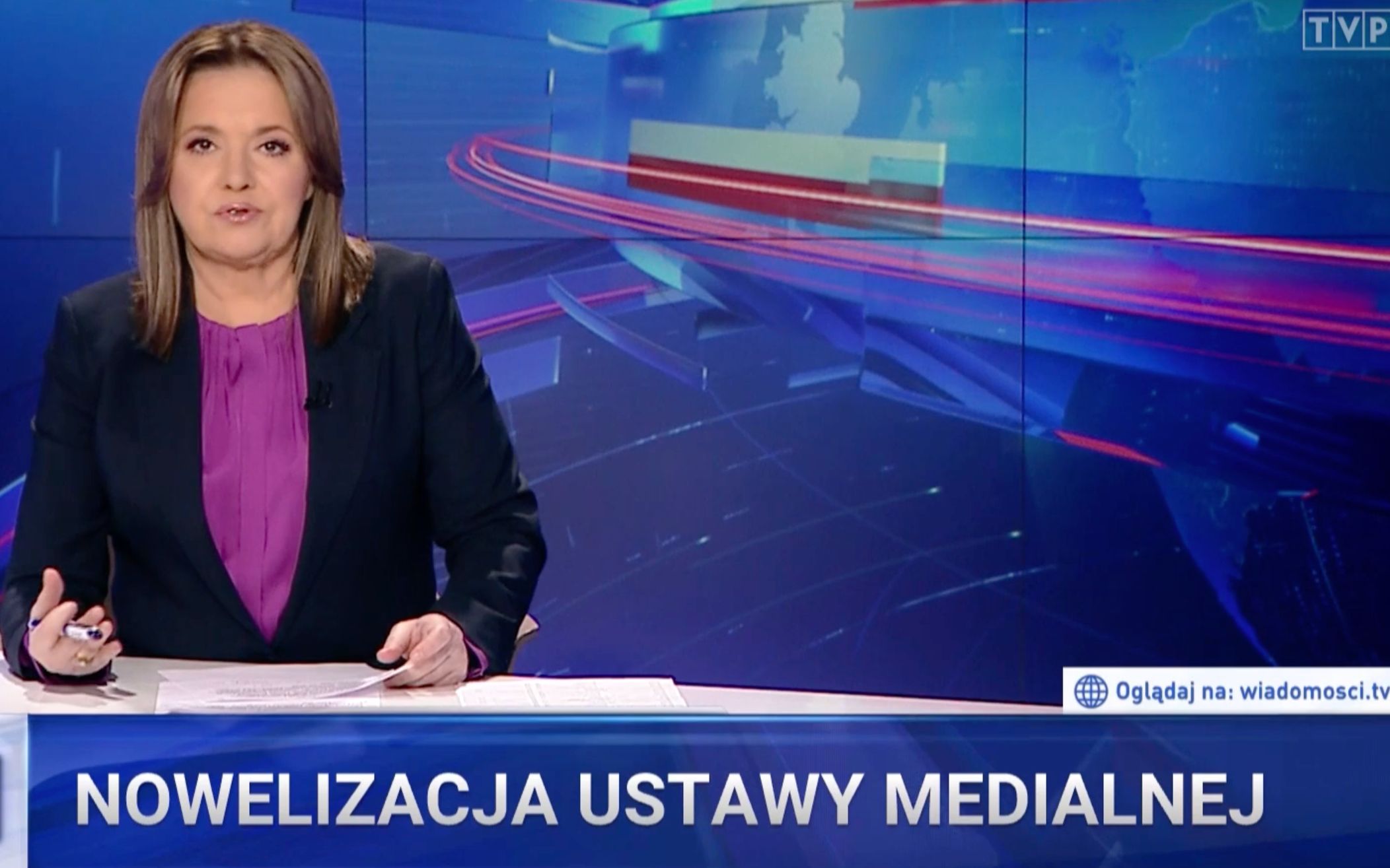 Grafika do artykułu "Węgorze elektryczne zasilają choinkę". Czym żyje TVP w czasie zamachu na wolne media