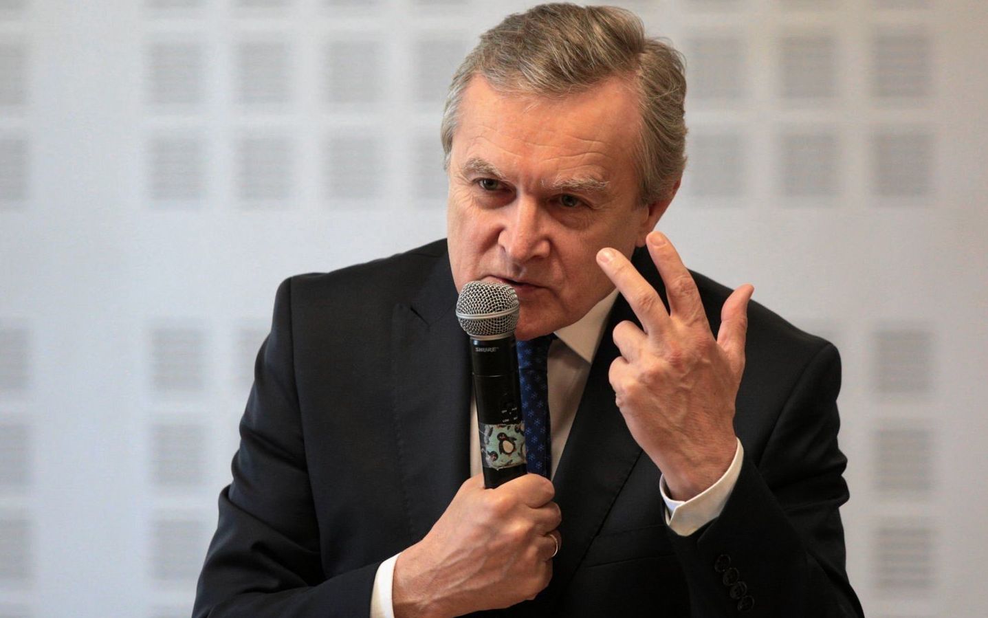 21.04.2018 Jedrzejow , Centrum Kultury . Spotkanie z prof. Piotrem Glinskim , ministrem kultury i dziedzictwa narodowego .
Fot. Pawel Malecki / Agencja Gazeta