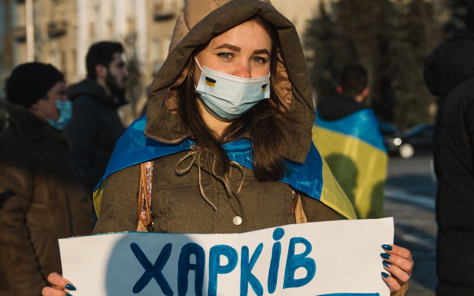 Grafika do artykułu Podporucznik Ołesia chciałaby karabin maszynowy. "Putin chujło". Charkowa nie oddamy