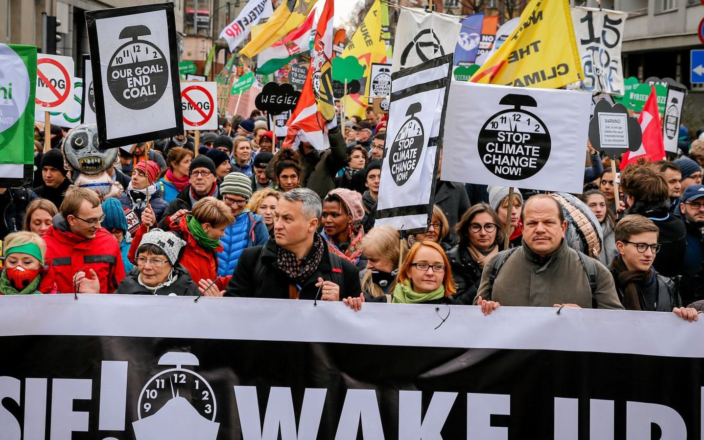 08.12.2018 Katowice . Marsz dla klimatu  -  trwa szczyt klimatyczny - COP 24 . 
Fot. Grzegorz Celejewski / Agencja Gazeta