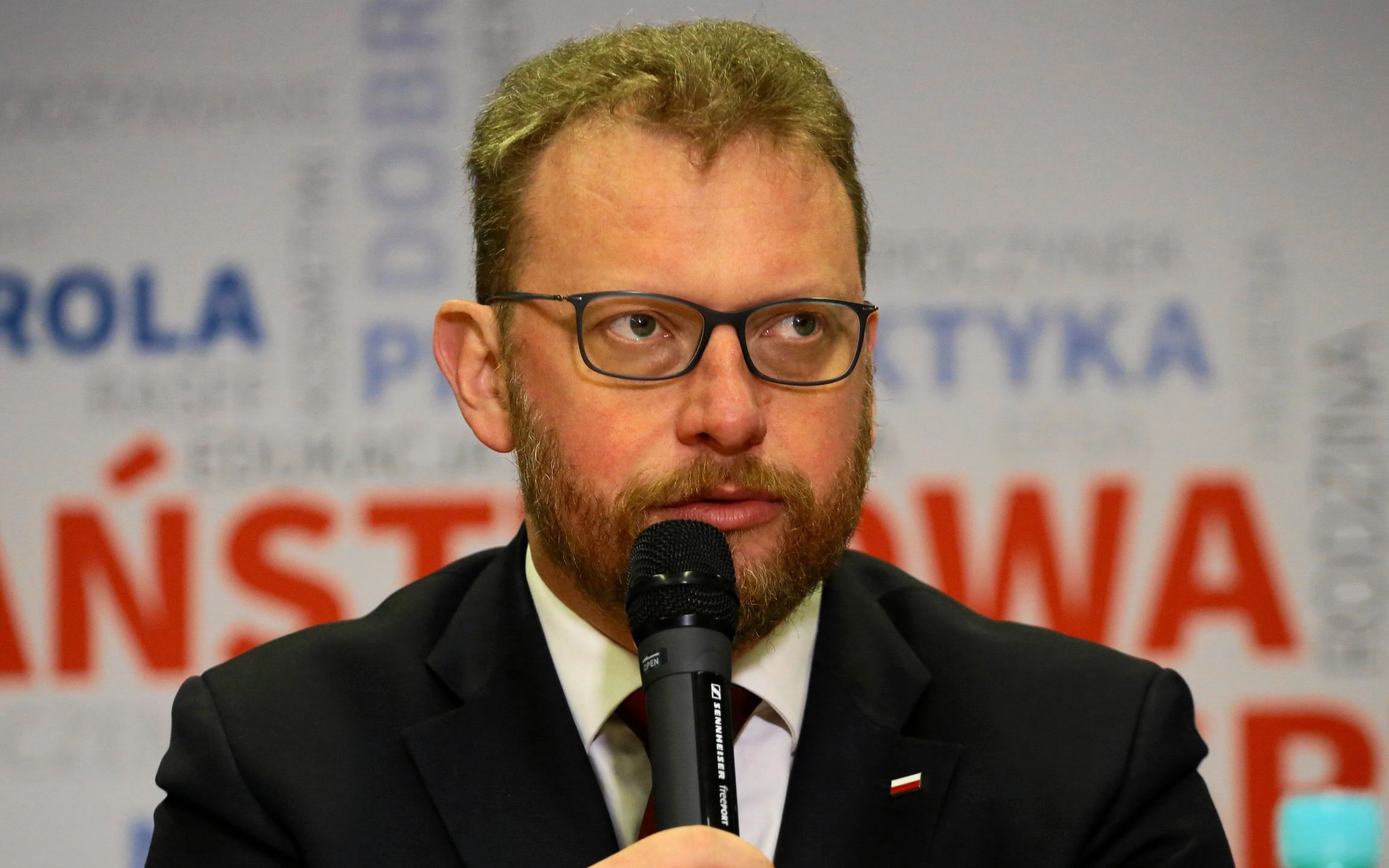 04.11.2018 Warszawa , Targowa 65, GIS . " Polak madry przed szkoda " - briefing prasowy Ministerstwa Zdrowia i Glownego Inspektora Sanitarnego . W konferencji prasowej wzieli udzial ( m.in. ) Minister Zdrowia Lukasz Szumowski . 
Fot. Agata Grzybowska / Agencja Gazeta