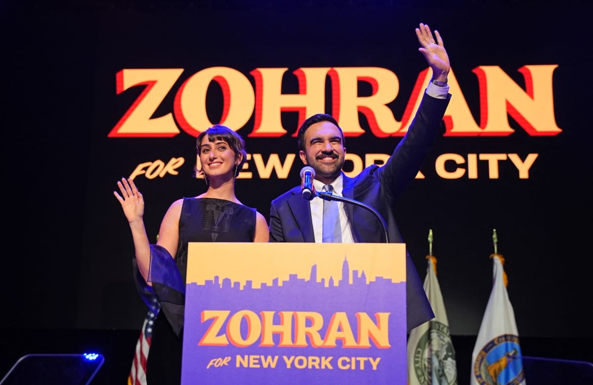New York City Mayoral candidate Zohran Mamdani holds election night event