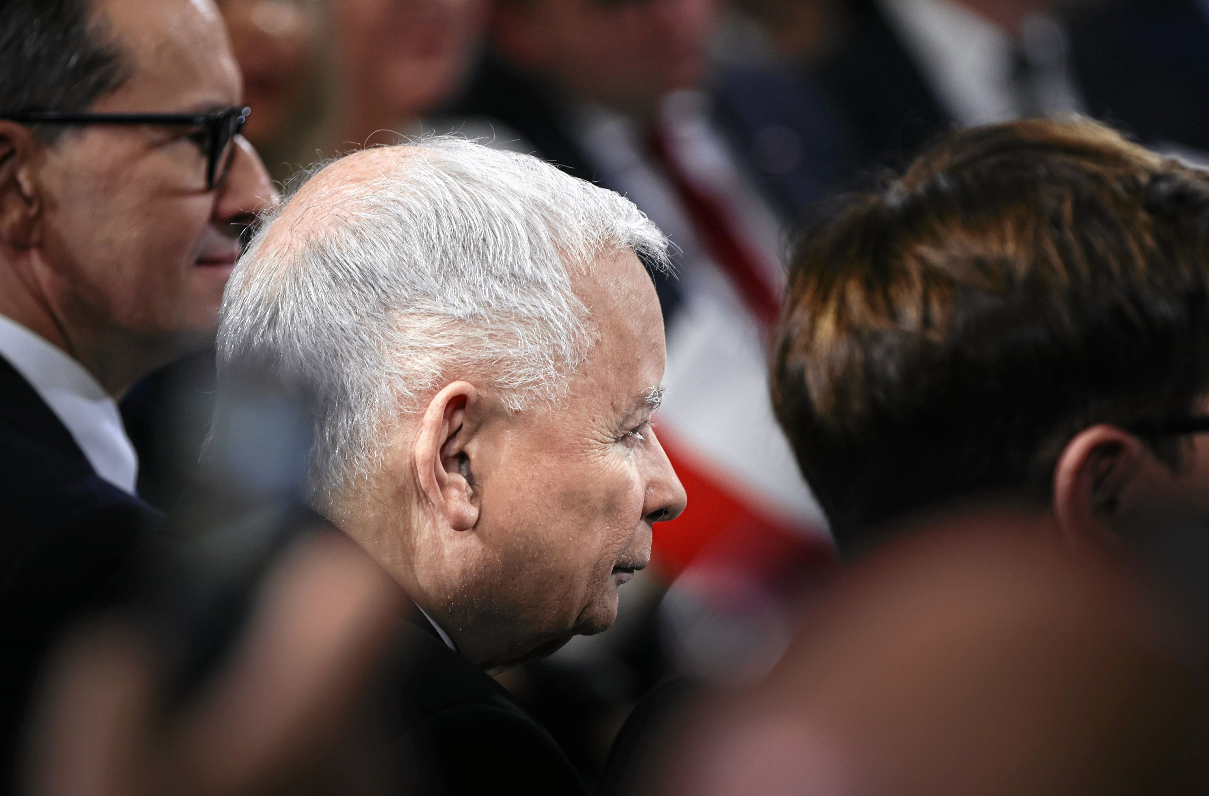 Na zdjęciu od lewej: Mateusz Morawiecki, Jarosław Kaczyński, Beata Szydło