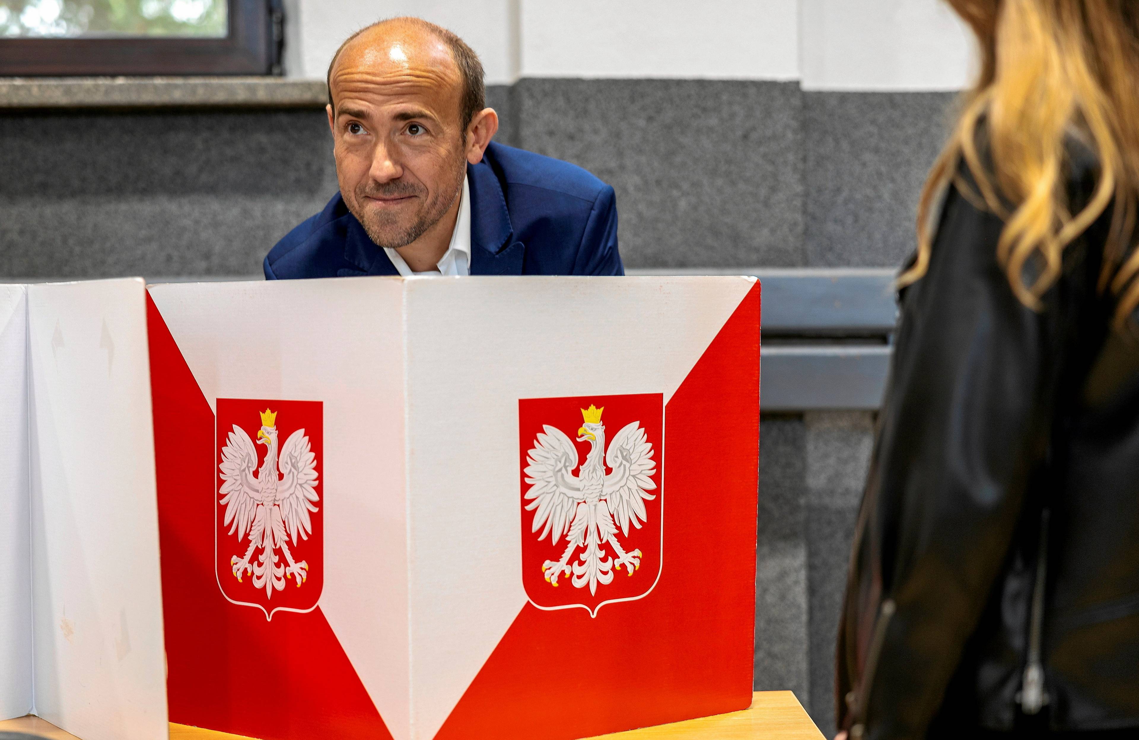 Borys Budka głosuje w wyborach europejskich