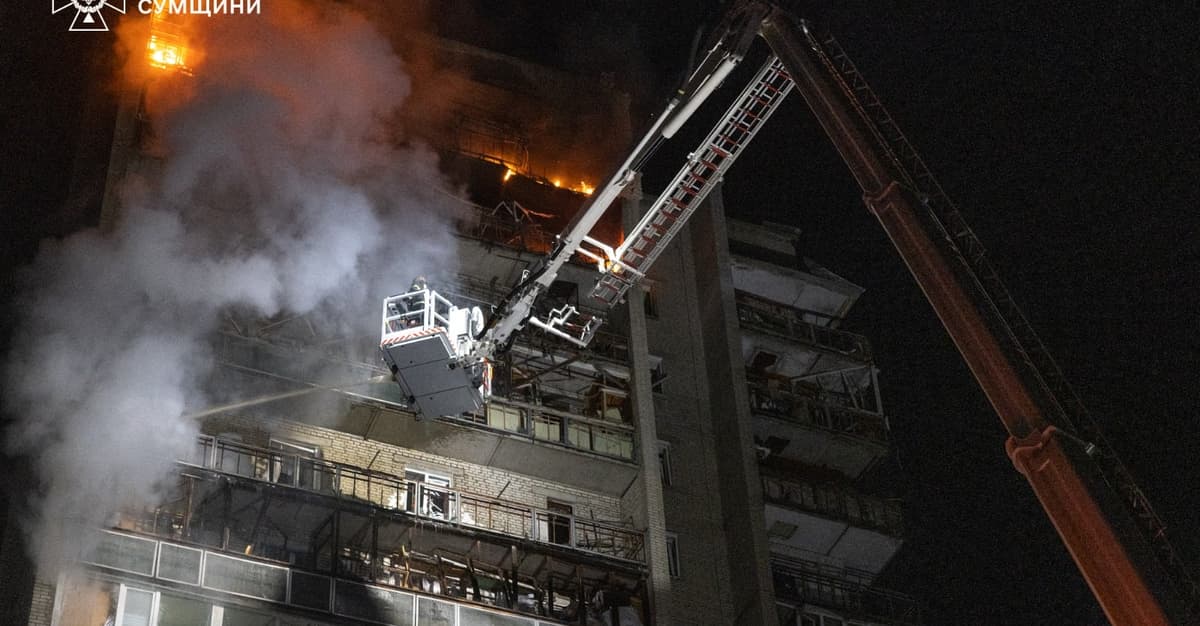 Ночные атаки России на Украину