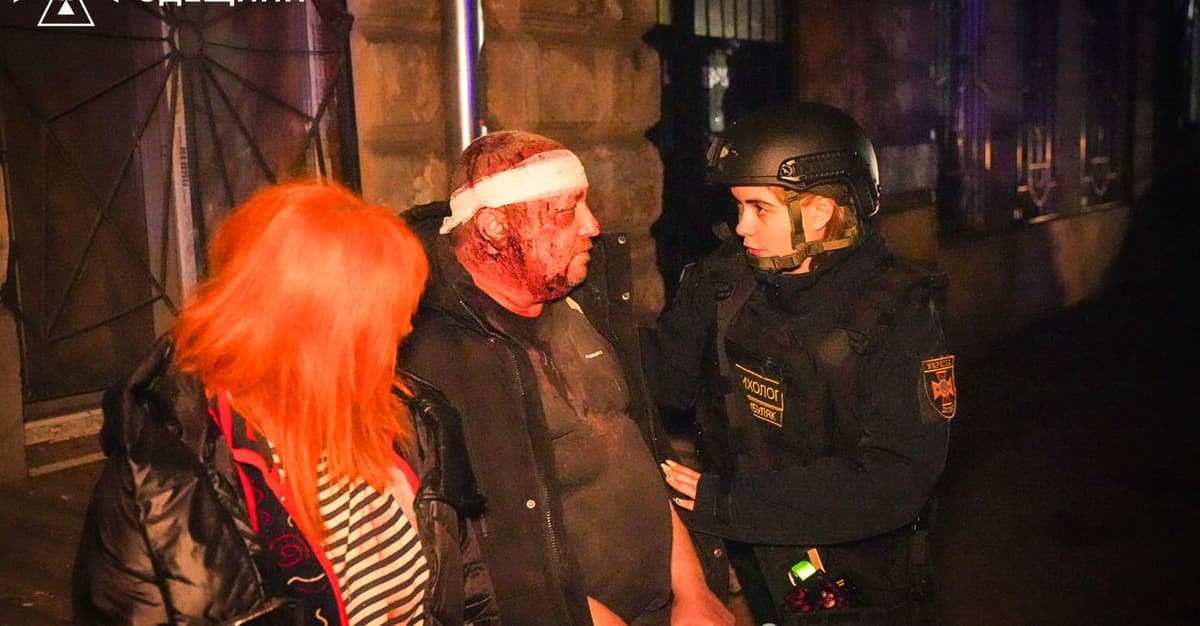 W nocy Rosjanie zaatakowali Odessę. 2 osoby zginęły, a 15 zostało rannych