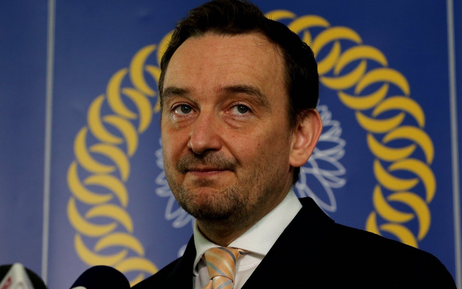 27.04.2018  Warszawa . Krajowa Rada Sadownictwa . Sedzia Krajowej Rady Sadownictwa Maciej Mitera podczas briefingu prasowego przed pierwszym posiedzeniem Rady w nowym skladzie . 
Fot. Kuba Atys / Agencja Gazeta