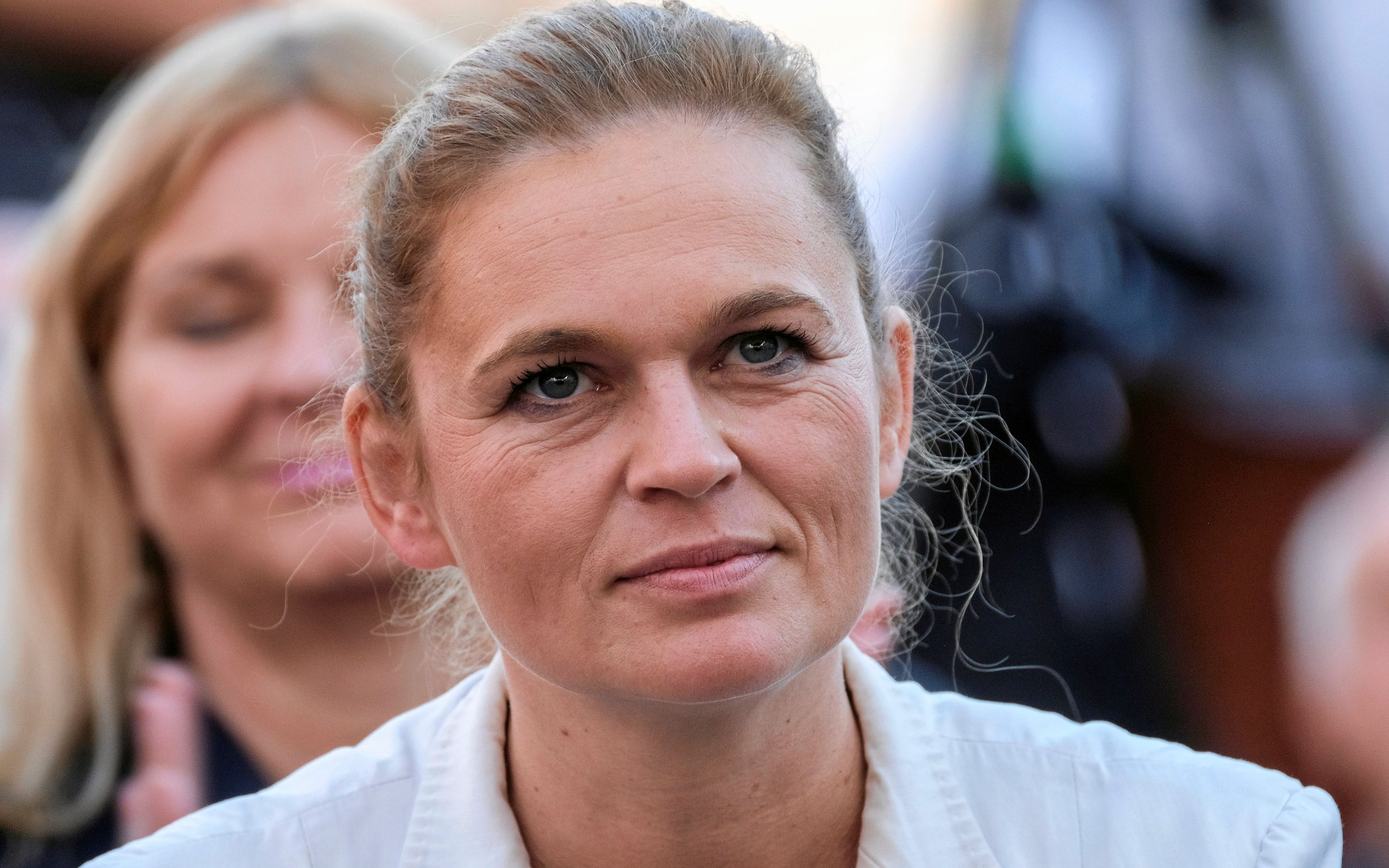 12.10.2018 Rzeszow , Rynek . Przewodniczaca stowarzyszenia Inicjatywa Polska Barbara Nowacka podczas konwencji regionalnej Koalicji Obywatelskiej .
Fot. Patryk Ogorzalek / Agencja Gazeta