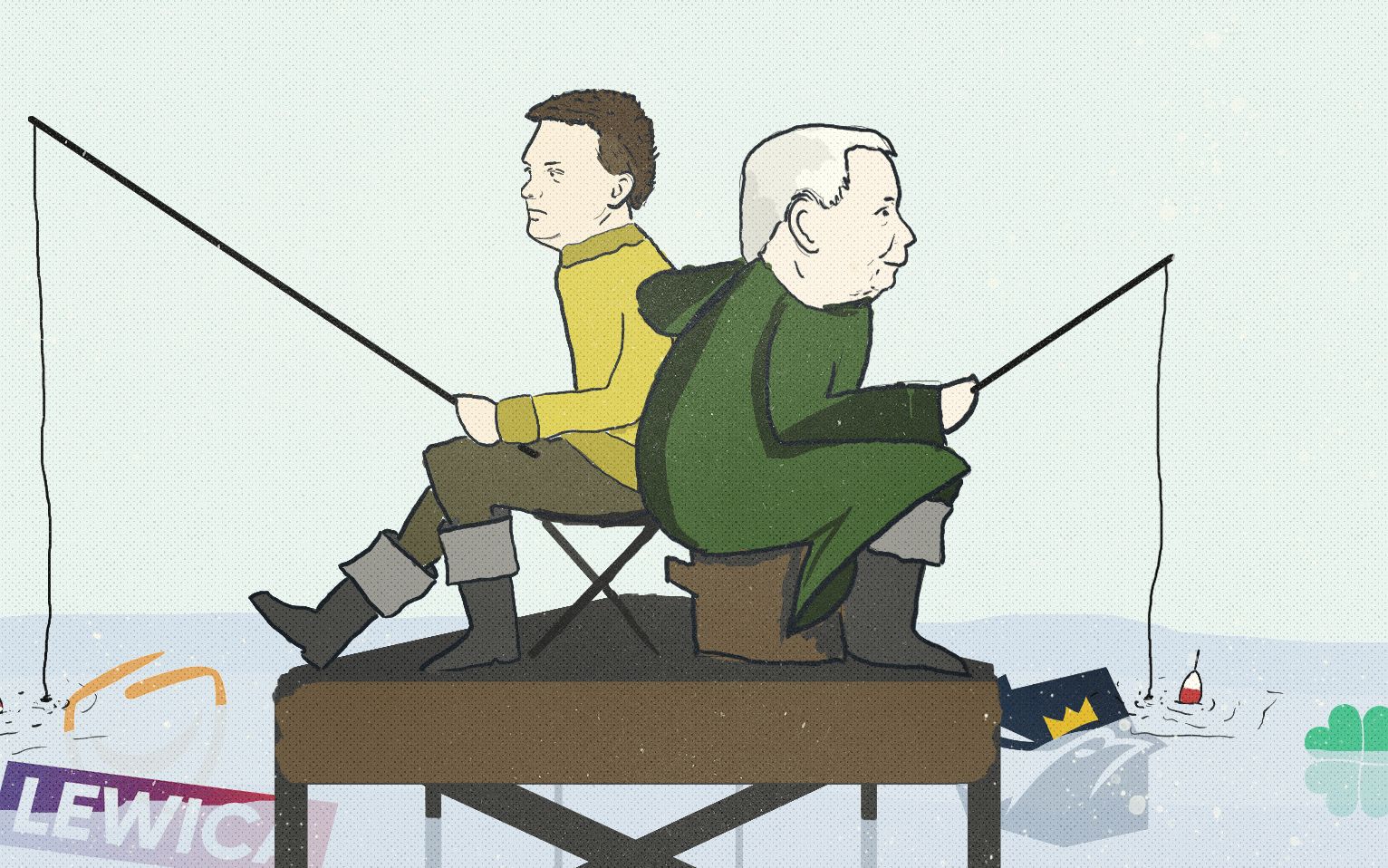 Grafika do artykułu Hołownia może rosnąć, Kaczyński mobilizować. KO i Lewica? Albo sojusz, albo wojna totalna [SONDAŻ]