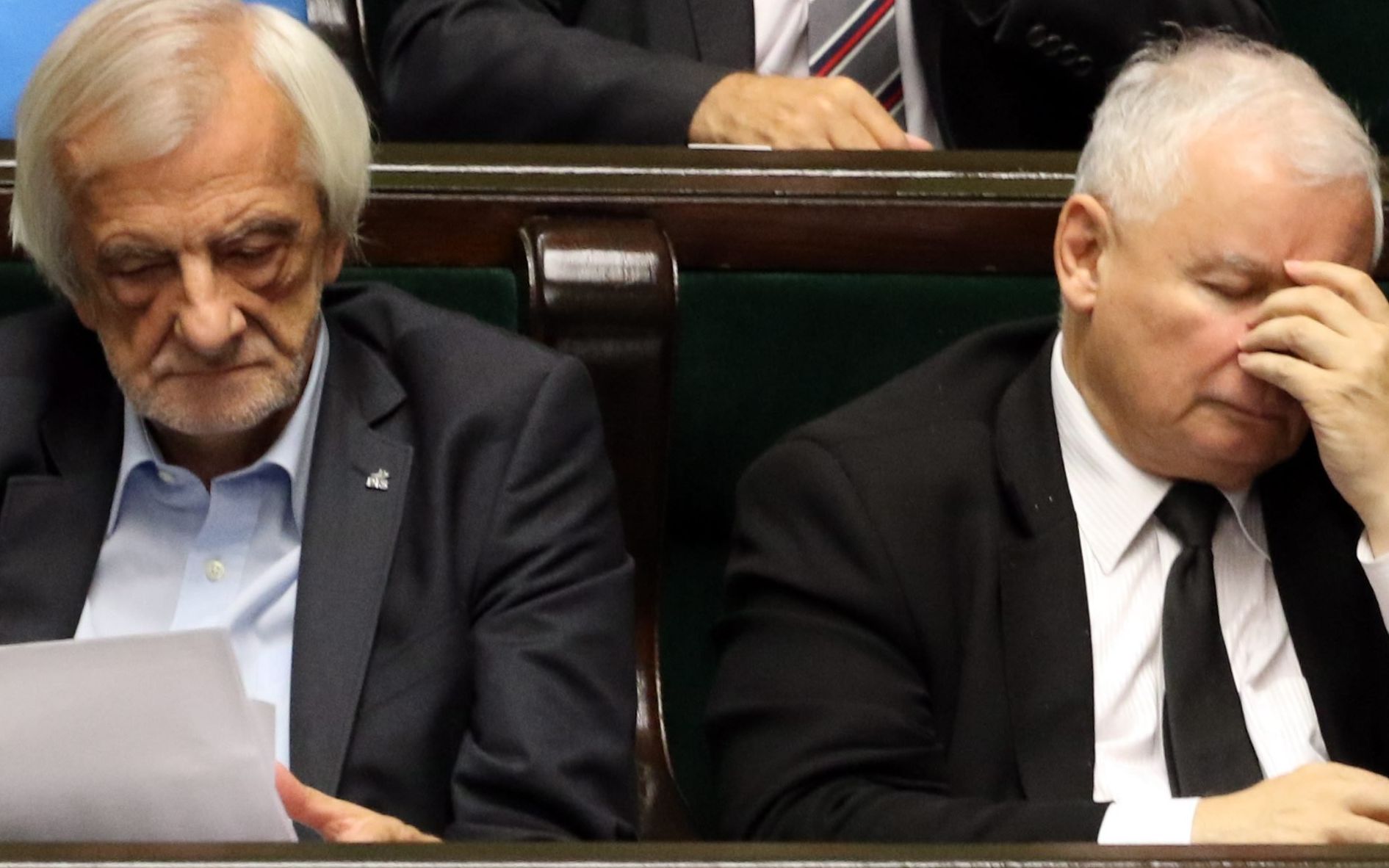 14.09.2016 Warszawa , Sejm . Ryszard Terlecki , Jaroslaw Kaczynski -  PiS .
Fot . Slawomir Kaminski / Agencja Gazeta