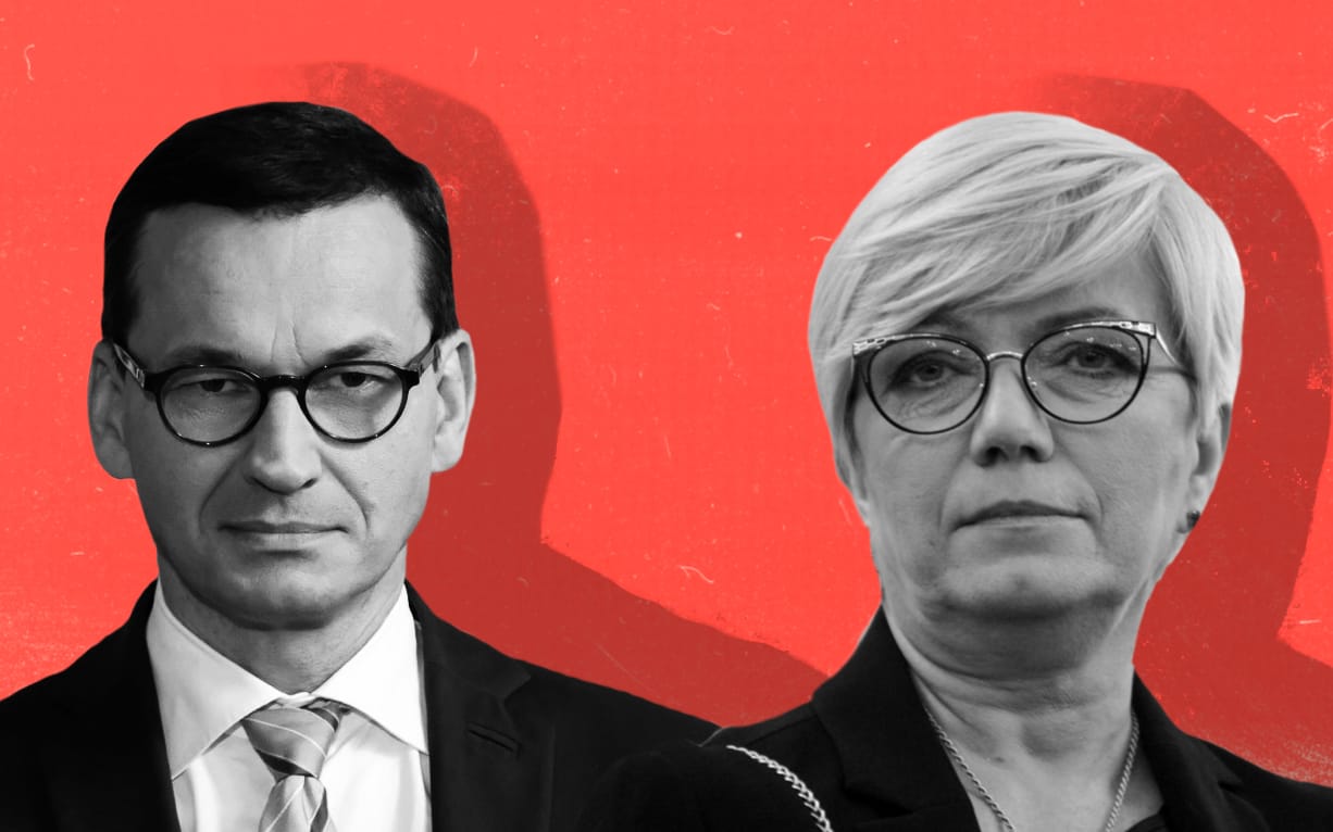Grafika do artykułu Trybunał Przyłębskiej przełożył prawny polexit o dwa dni. Mularczyk na rozprawie atakował Bodnara