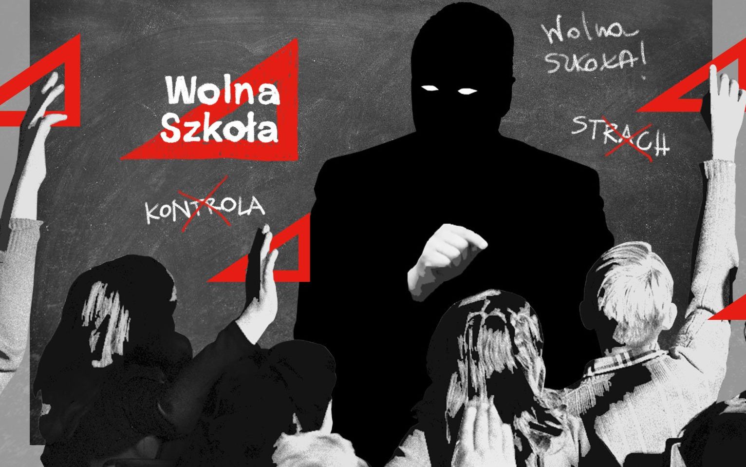 Grafika do artykułu #WolnaSzkoła kontra Lex Czarnek. Wśród kolejnych afer i awantur PiS po cichu pogrąży edukację?