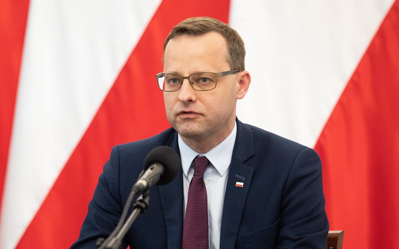 28.05.2020 Lublin . Wiceminister sprawiedliwosci Marcin Romanowski podczas konferencji prasowej w sprawie rozszerzenia kierownictwa w urzedzie wojewodzkim i sytuacji epidemiologicznej w wojewodztwie lubelskim w zwiazku z epidemia koronawiursa .
Fot. Jakub Orzechowski / Agencja Gazeta