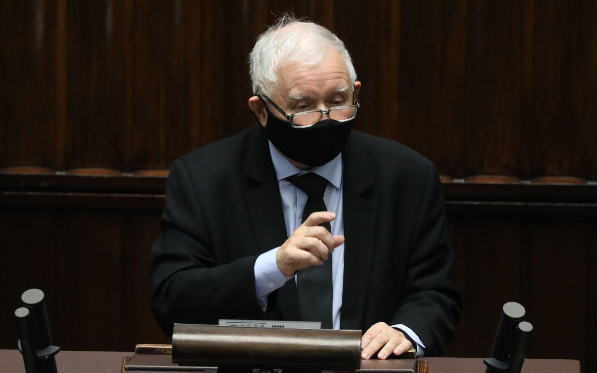 09.12.2020 Warszawa , ulica Wiejska . Sejm . 22 posiedzenie Sejmu X kadencji . Poslowie podczas pracy na wnioskiem o wotum nieufnosci dla wicepremiera Jaroslawa Kaczynskiego .
Fot. Slawomir Kaminski / Agencja Gazeta
