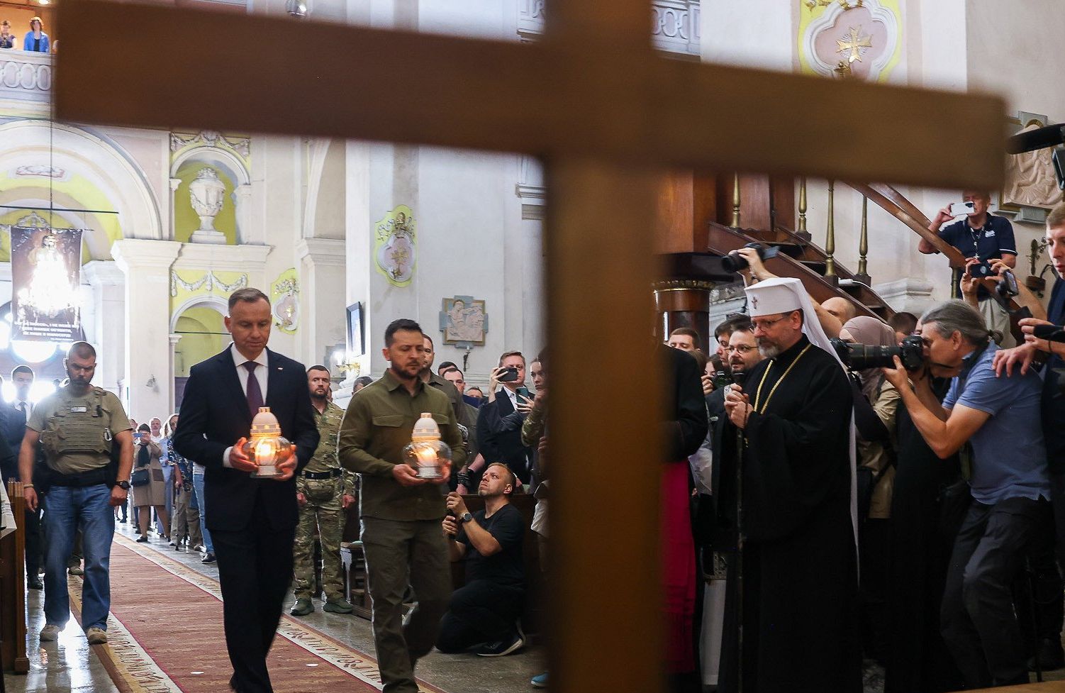 Andrzej Duda i Wołodymyr Zełenski