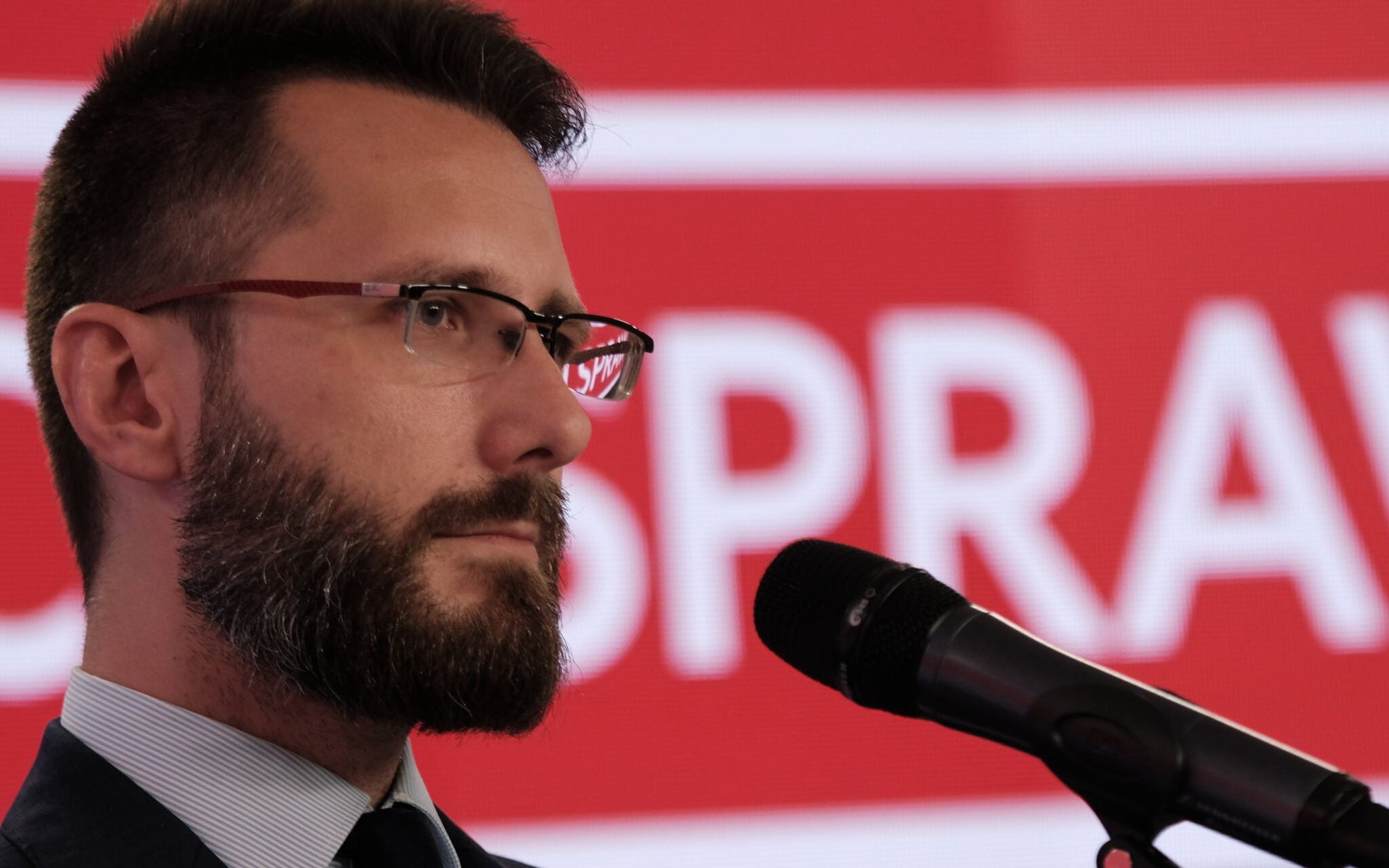 30.06.2020 Warszawa , ul Wierzbowa , zastepca rzecznika prasowego Prawa i Sprawiedliwosci Radoslaw Fogiel  podczas konferencji prasowej w sztabie Andrzeja Dudy .
Fot. Slawomir Kaminski / Agencja Gazeta