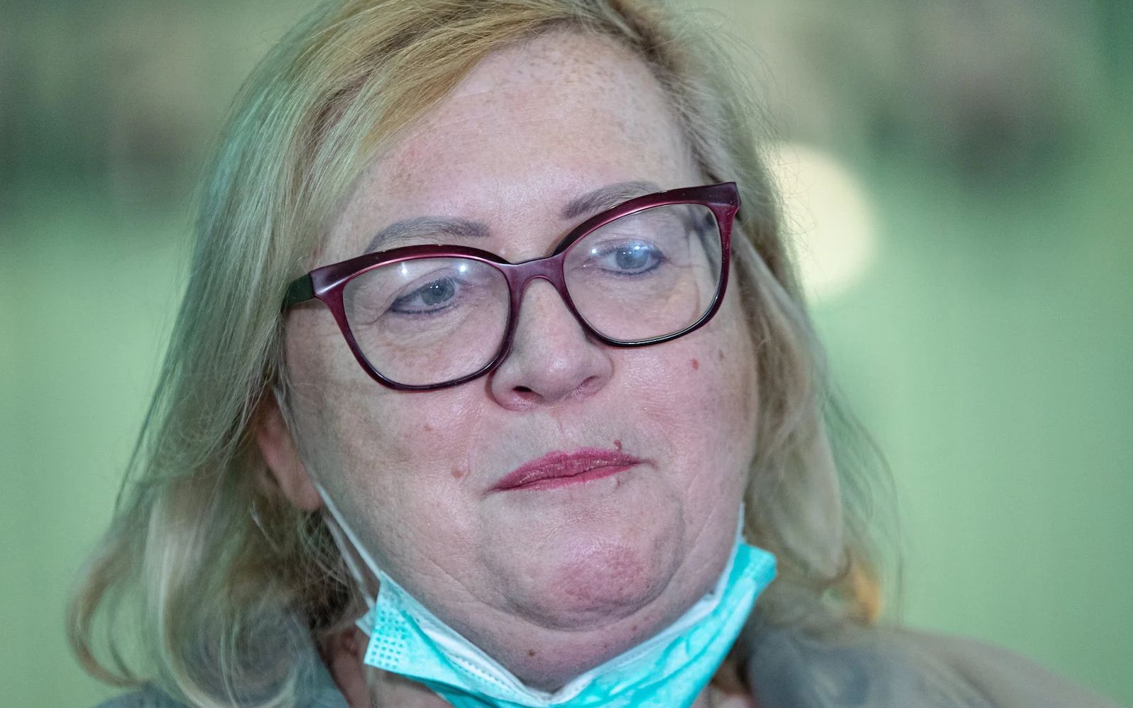 26.05.2020 Warszawa , Sad Najwyzszy . Nowa Pierwsza Prezes Sadu Najwyzszego Malgorzata Manowska podczas pierwszej konferencji prasowej .

Fot. Dawid Zuchowicz / Agencja Gazeta