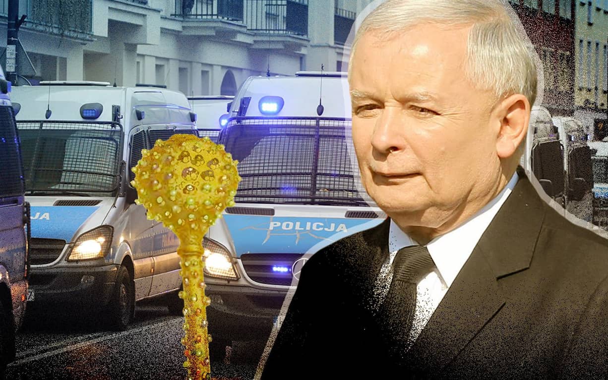 Grafika do artykułu Jarosław Kaczyński, komisarz ds. bezpieczeństwa władzy [Widzę to tak]