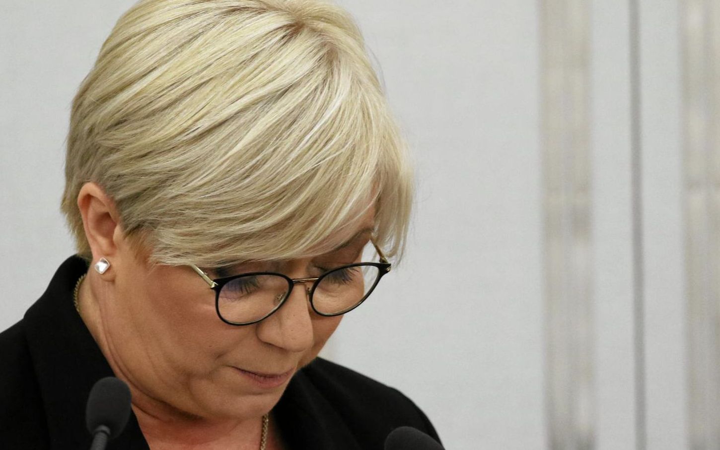10.05.2018 Warszawa , Senat . Na pytania odpowiada Prezes Trybunalu Konstytucyjnego Julia Przylebska .
Fot. Slawomir Kaminski / Agencja Gazeta