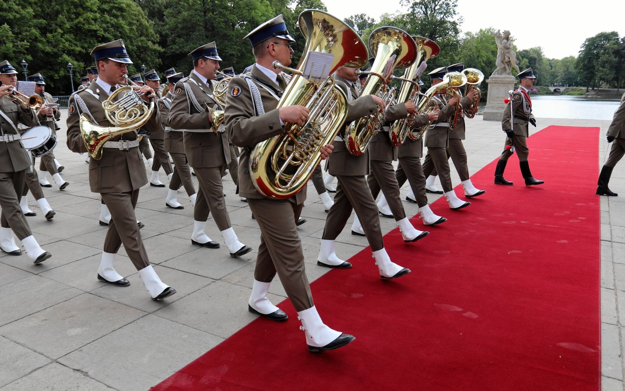 14.05.2018 Warszawa , Lazienki Krolewskie , uroczystosc powitania premiera Wegier Viktora Orbana .
Fot. Slawomir Kaminski / Agencja Gazeta