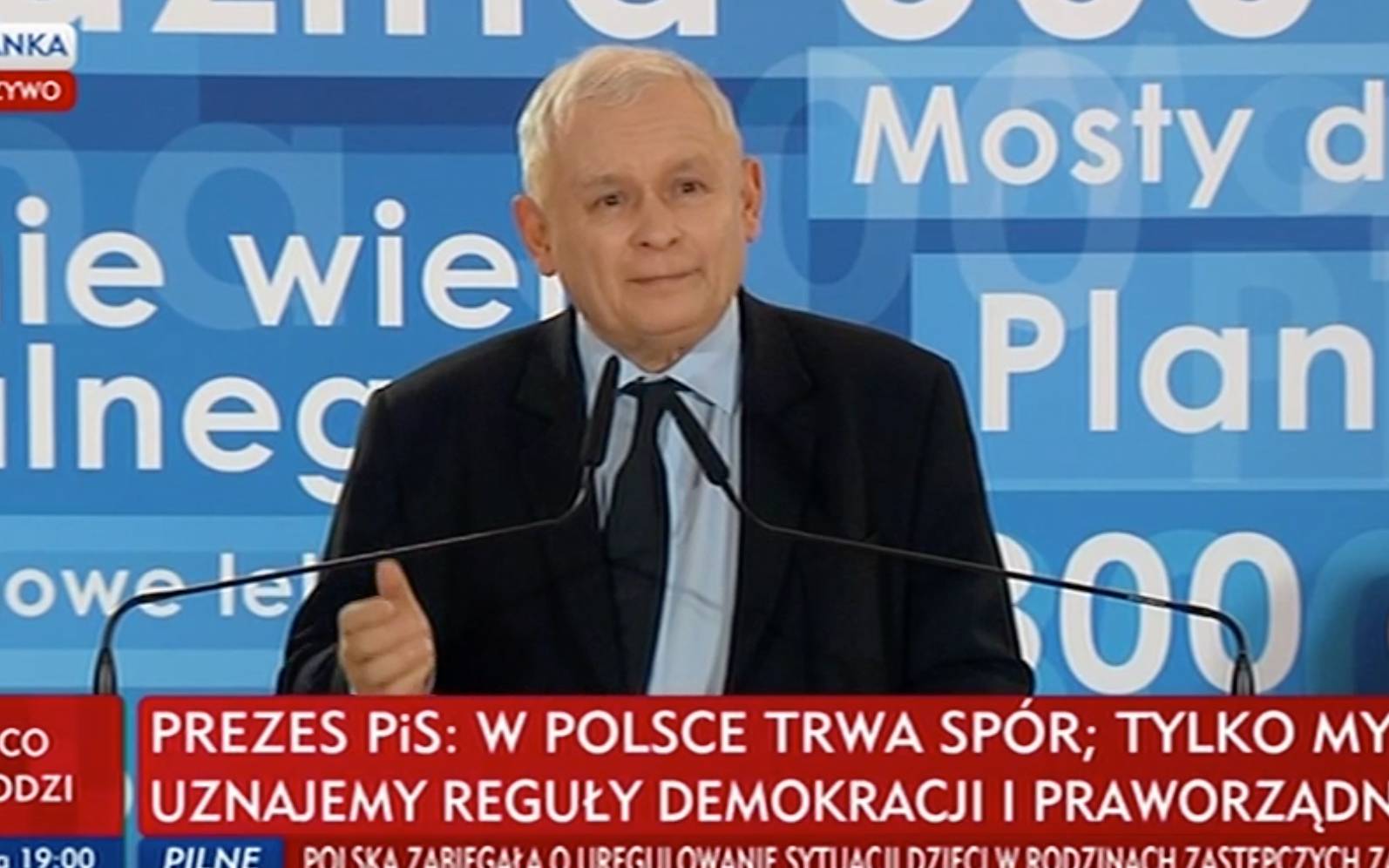 Grafika do artykułu Kaczyński pociesza i mobilizuje aktyw: My nie łamaliśmy Konstytucji, to oni. Nasza aferka to nic