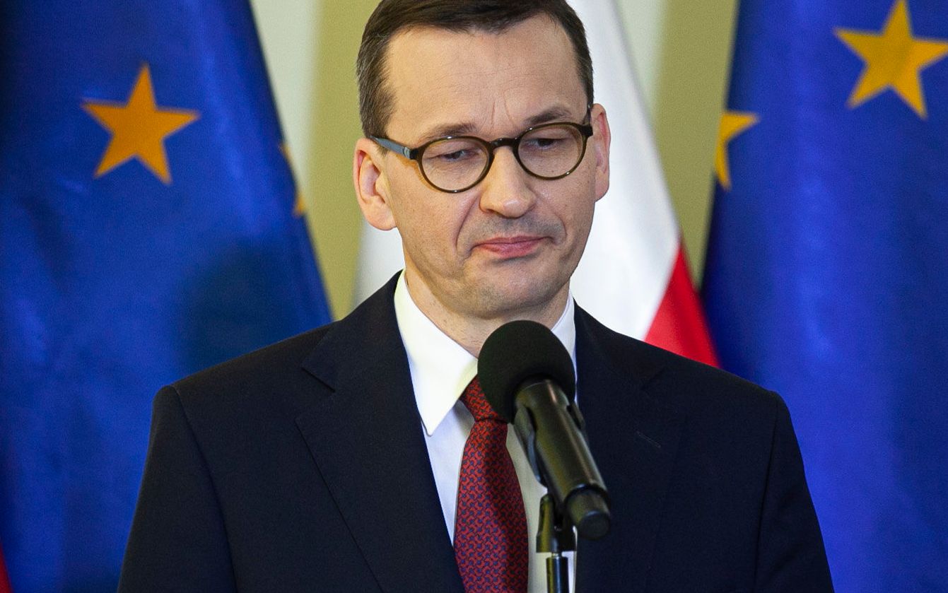 22.05.2020 Wroclaw , konferencja prasowa z udzialem Premiera Mateusza Morawieckiego . Przekazanie aktu notarialnego dotyczacego nieodplatnego przekazania gruntow pod budowe Nowego Szpitala Onkologicznego .
Fot . Krzysztof Cwik / Agencja Gazeta