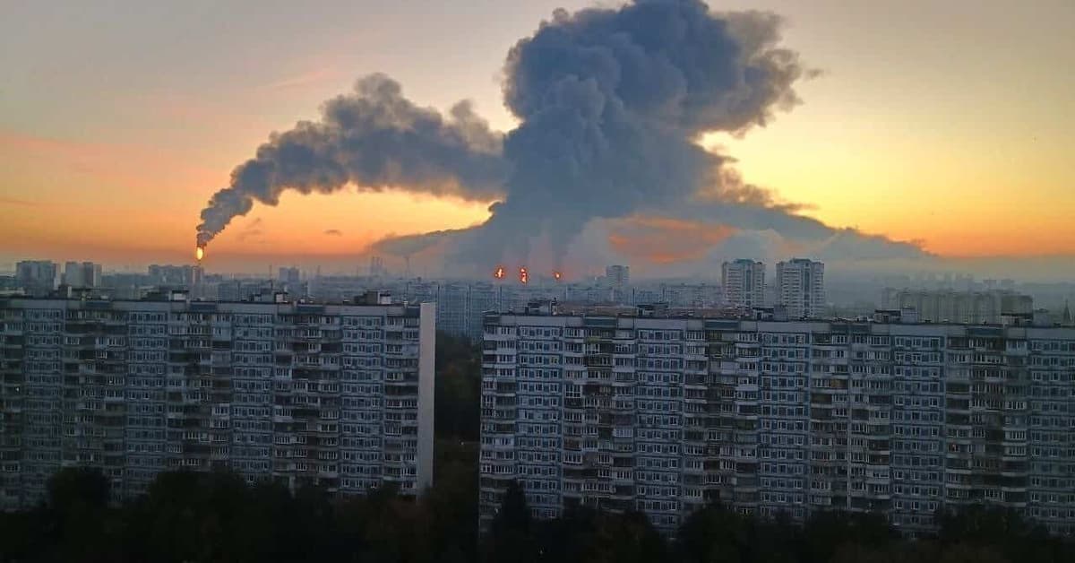 Ukraińcy w dniu wyborów w Rosji zaatakowali moskiewską rafinerię