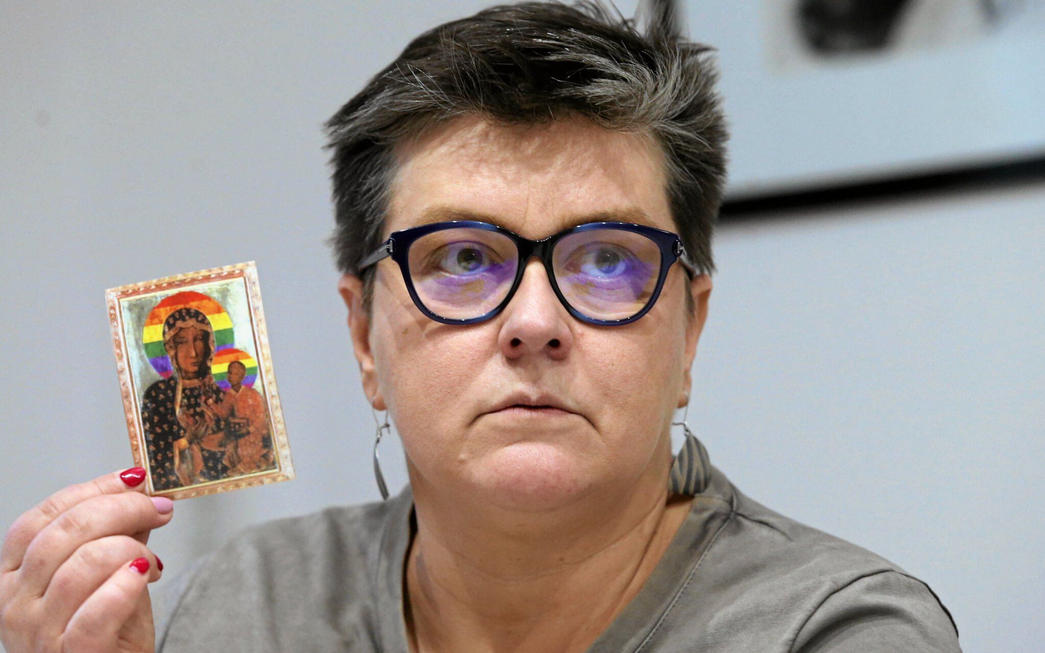 13.05.2019  Warszawa . Elzbieta Podlesna podczas konferencji prasowej o rzeczywistym przebiegu akcji w Plocku i kulisach zatrzymania Elzbiety Podlesnej przez policje . 
Fot . Kuba Atys / Agencja Gazeta