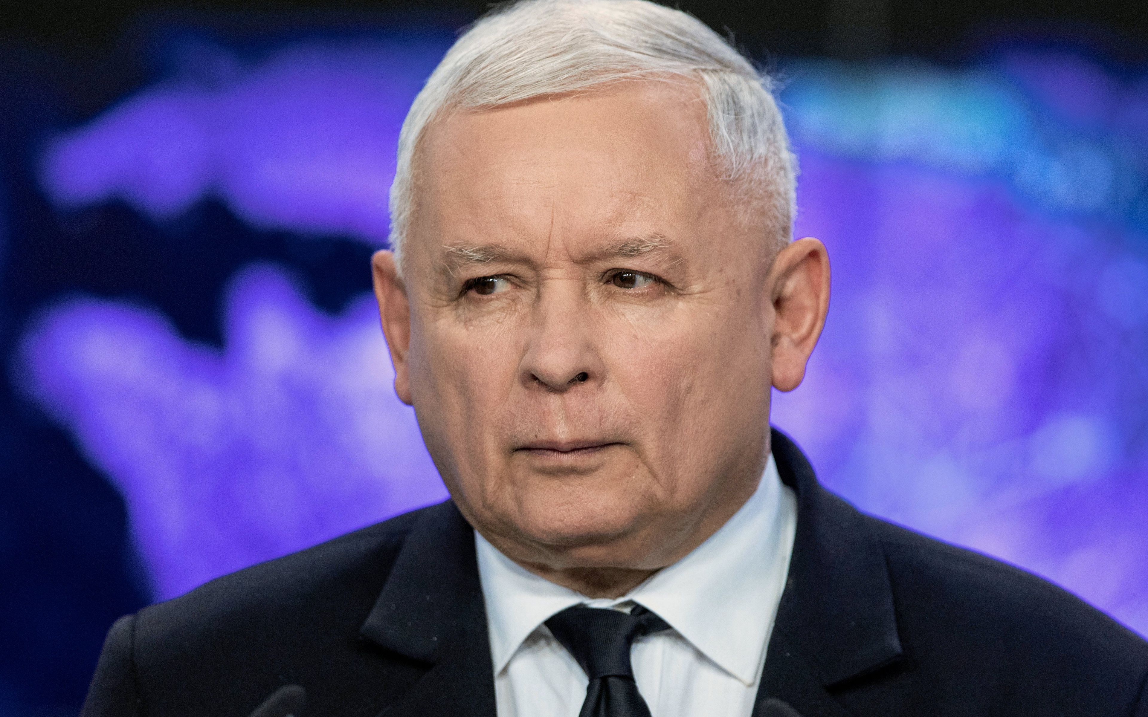 22.05.2019 Warszawa , kwatera glowna PiS , ul. Nowogrodzka 84/86 . Prezes PiS Jaroslaw Kaczynski podczas konferencji prasowej - oswiadczenia ws. mienia bezspadkowego .
Fot. Dawid Zuchowicz / Agencja Gazeta