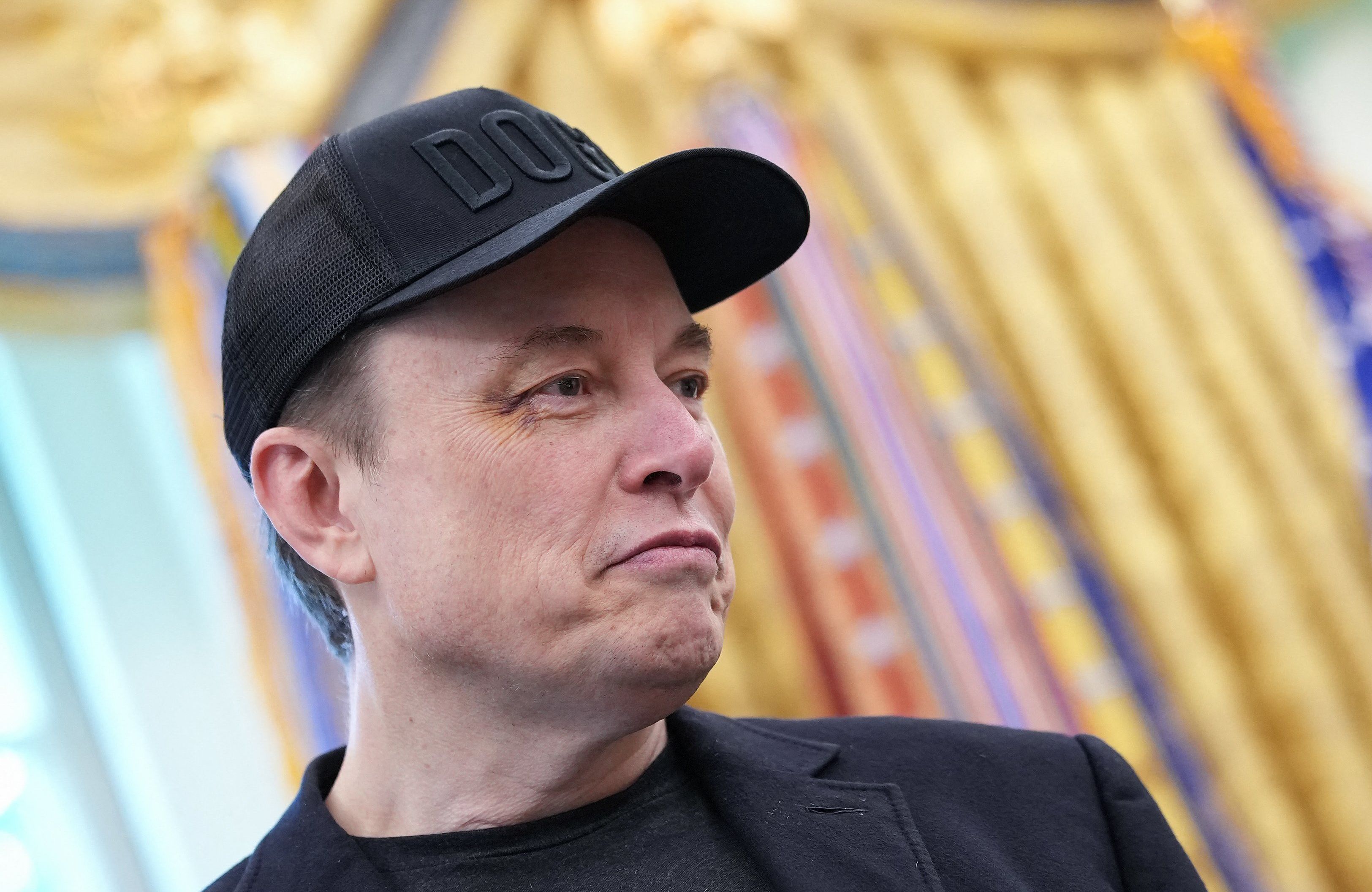 President Trump Holds Press Conference With Elon Musk in White House's Oval Office