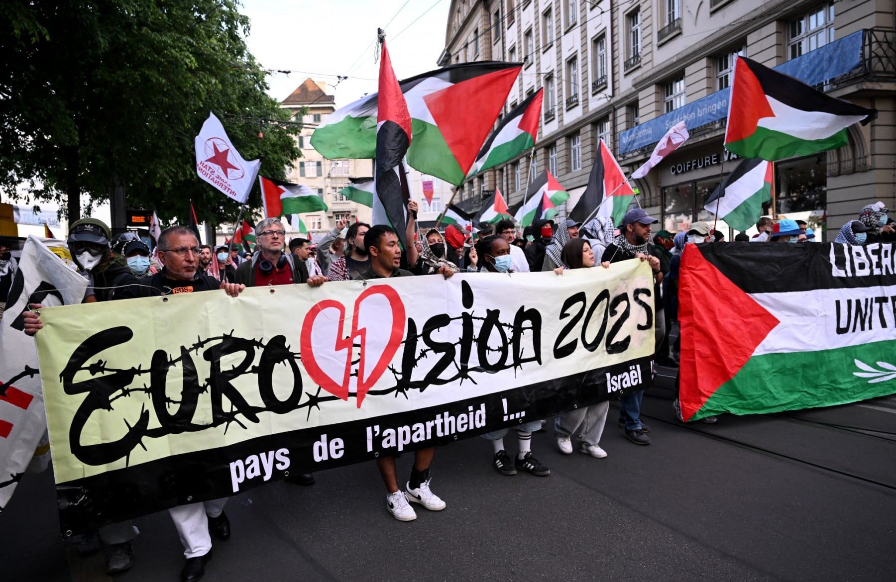 SWITZERLAND-ISRAEL-PALESTINIAN-MUSIC-TELEVISION-AWARD-EUROVISION