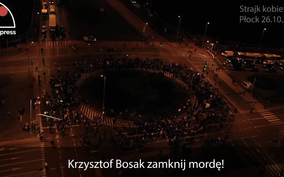 Grafika do artykułu „Krzysztof Bosak zamknij mordę!” Płock. Strajk Kobiet
