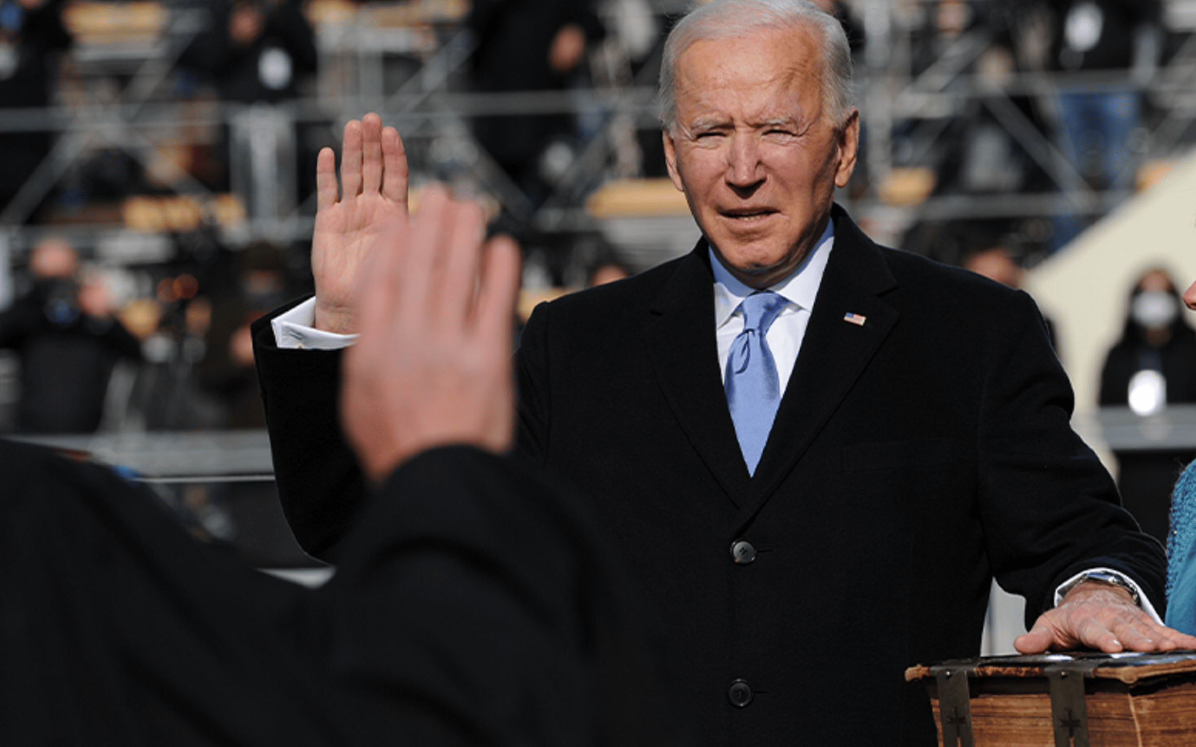 Grafika do artykułu Amerykanie, musimy być inni. Biden w inauguracyjnym przemówieniu apeluje o jedność [SŁOWO W SŁOWO]