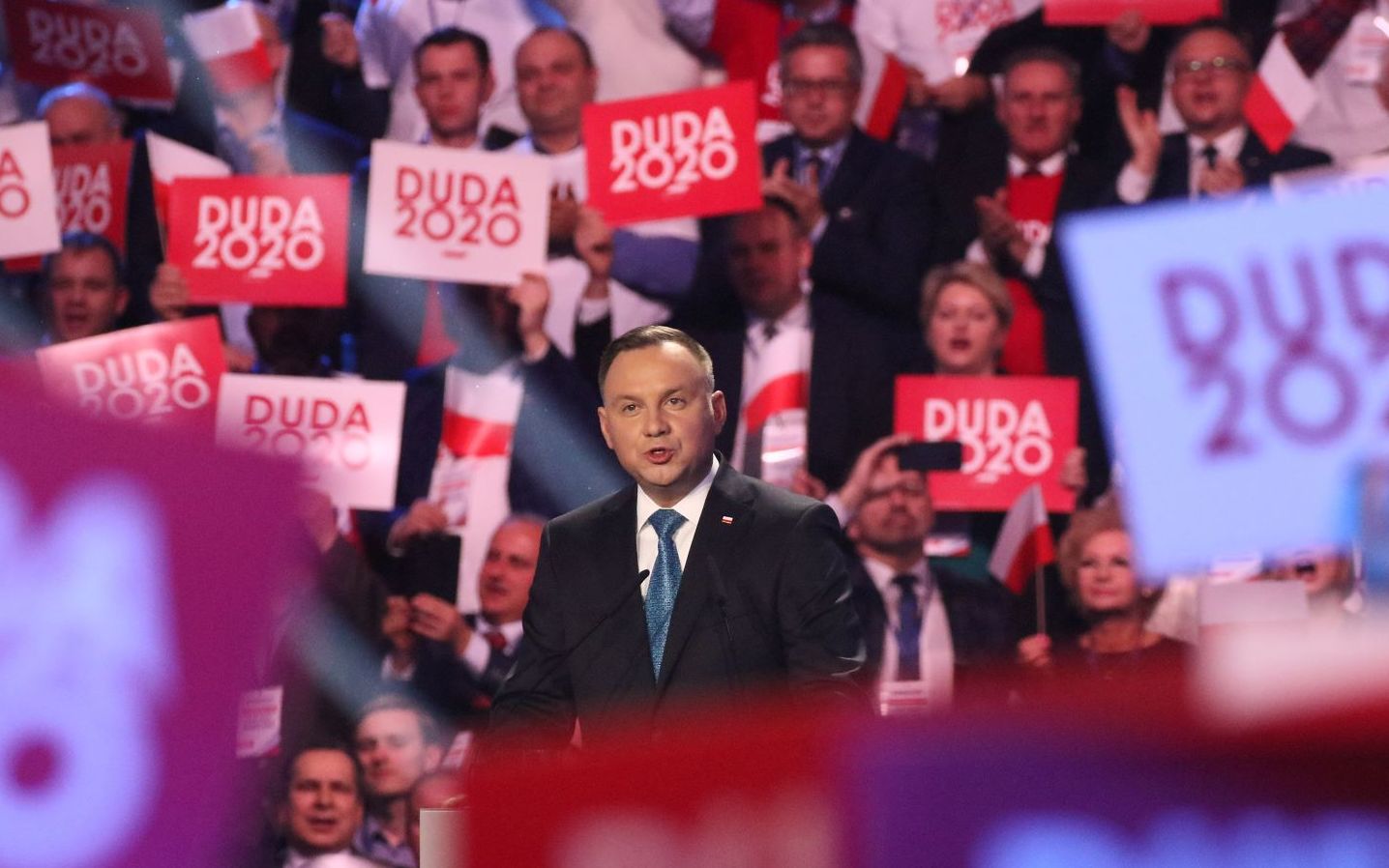 Grafika do artykułu Smętna konwencja Dudy. Główne przesłanie: wybierzcie mnie, żeby było tak jak jest