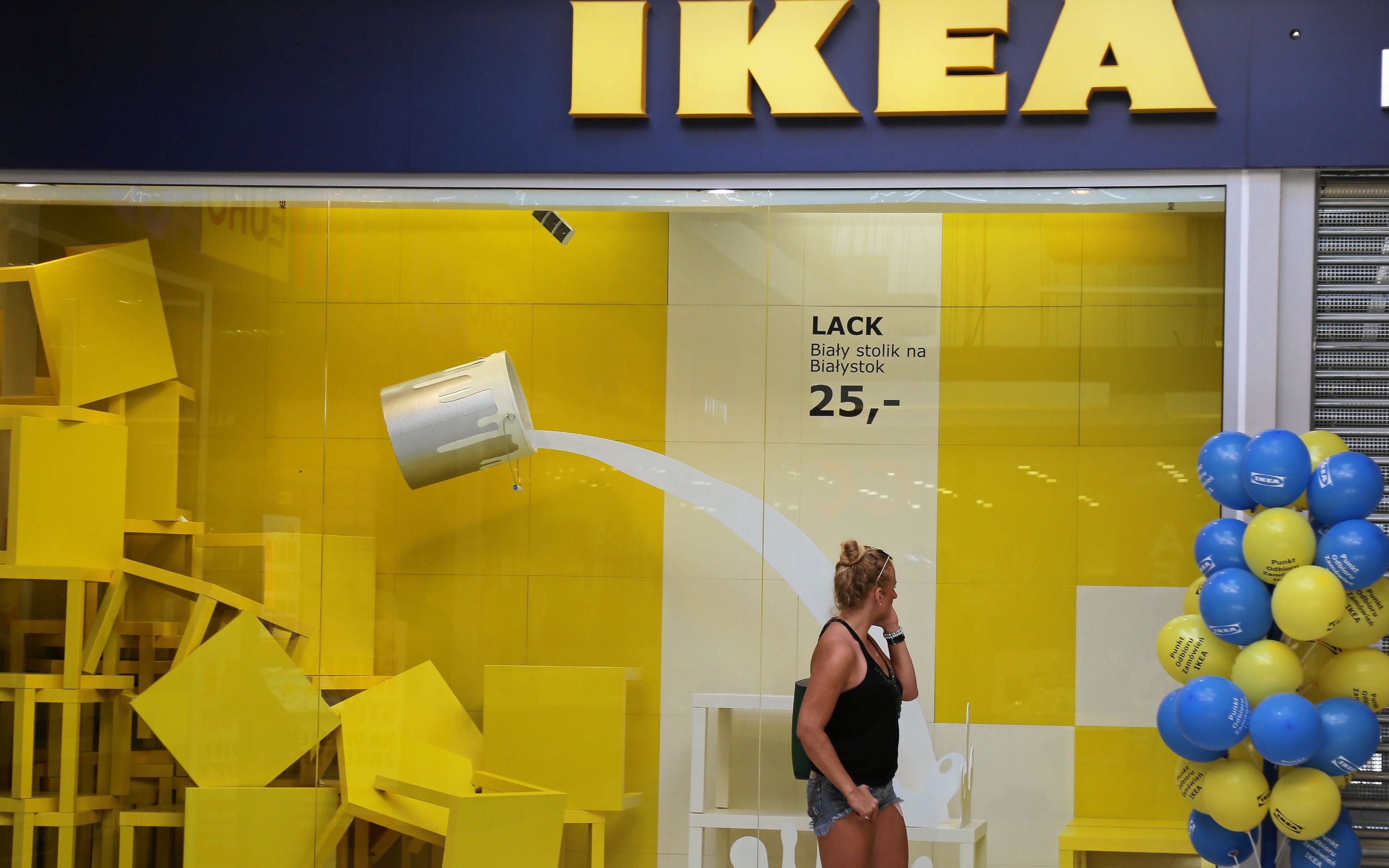 01.08.2018 Bialystok . Centrum Handlowe Auchan , ul. Produkcyjna . Otwarcie Punktu Odbioru i Realizacji Zamowien sieci handlowej Ikea .
Fot. Agnieszka Sadowska  / Agencja Gazeta