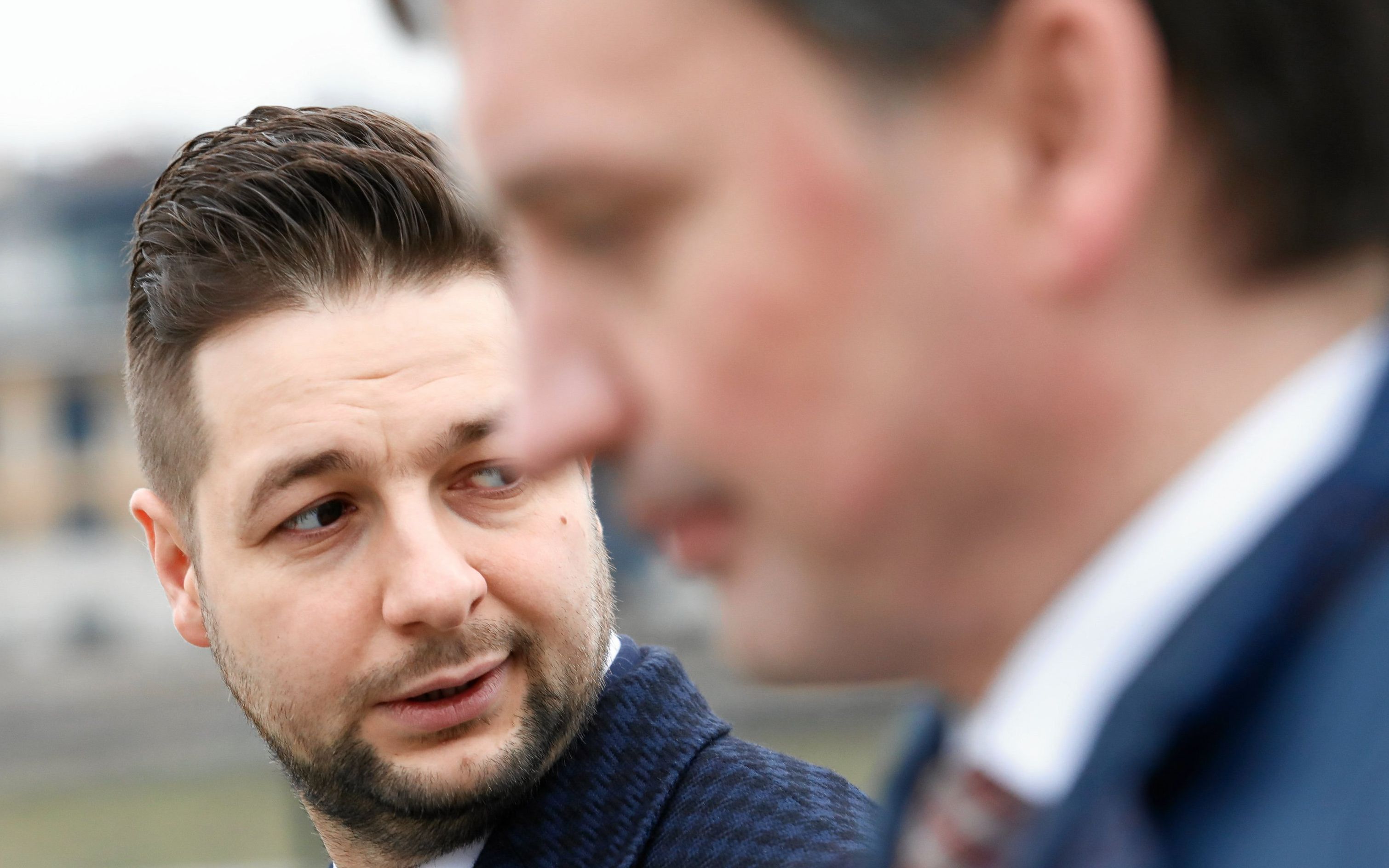 21.03.2019 Krakow , Bulwar Kurladzki , okolice Wawelu . Konferencja prasowa Zbigniewa Ziobro i Patryka Jakiego . 

fot. Jakub Wlodek / Agencja Gazeta