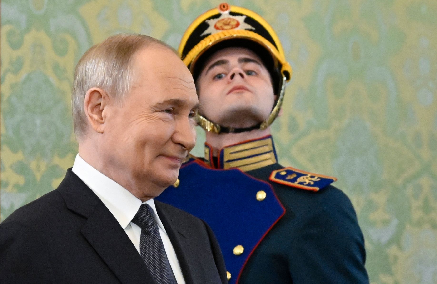 Władimir Putin na Kremlu, 14 maja 2025 r.