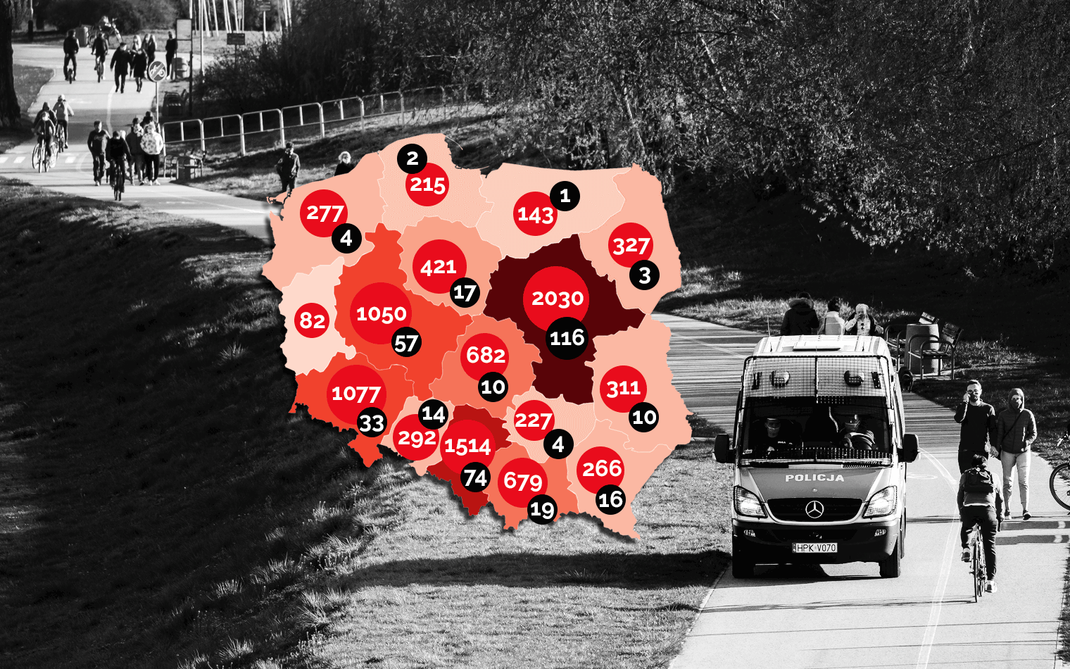 Grafika do artykułu Symboliczny moment: we Włoszech spadła liczba aktywnych przypadków! W Polsce szczyt przed nami [FAKTY, WYKRESY]